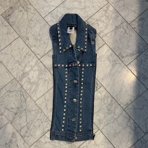 Veronica Beard Studded Denim Dickey